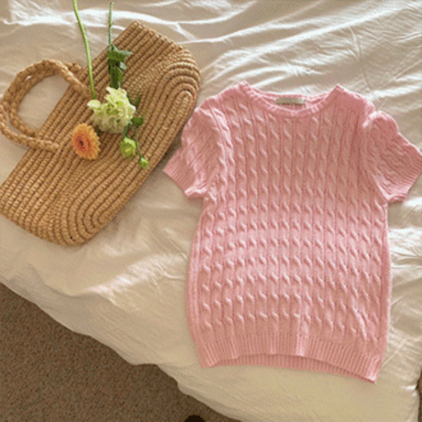 [주문폭주] cute crop knit