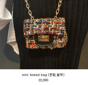 mini tweed bag